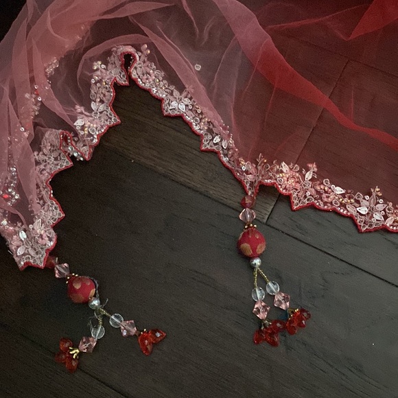 Half Saree (red/pink) - Picture 6 of 7